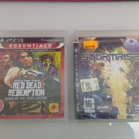 GIOCHI NUOVI E SIGILLATI PS3: RED DEAD, STORMRISE.