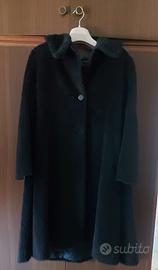 Cappotto nero alpaca e lana 