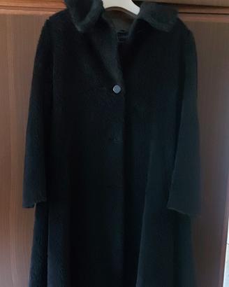Cappotto nero alpaca e lana 