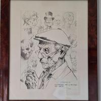 Quadro Studio (cornice radica di noce)