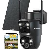 Doppio Obiettivo Telecamera Wi-Fi Esterno Senza F