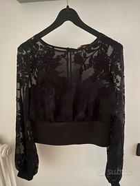 Blusa con corpetto incluso