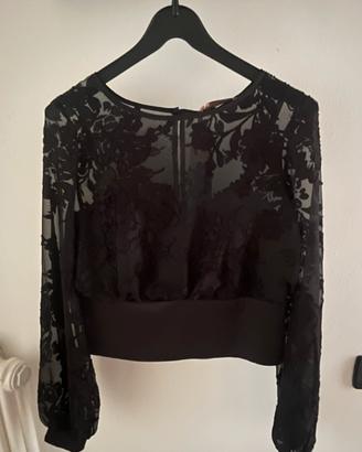 Blusa con corpetto incluso
