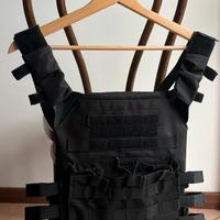 gilet tattico plate carrier miltec nero