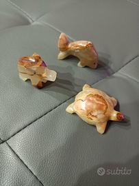 Animali in Onice: Delfino, Elefante, Tartaruga