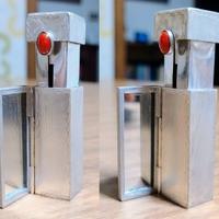 Portarossetto vero Argento 800 Vintage Specchio