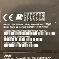 iPhone 13 pro 256gb alpine green