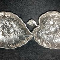 Piatti vintage da collezione, placcati in argento