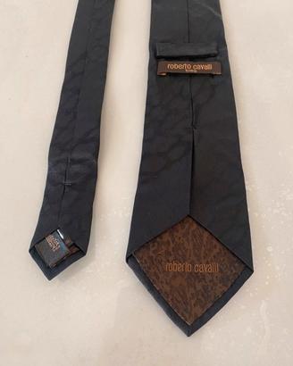 Cravatta nera Roberto Cavalli