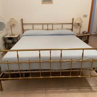 LETTO MATRIMONIALE IN OTTONE ARTIGIANALE