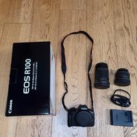 Canon R 100 e obiettivi 18mm-45mm e 55mm-210mm