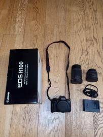 Canon R 100 e obiettivi 18mm-45mm e 55mm-210mm