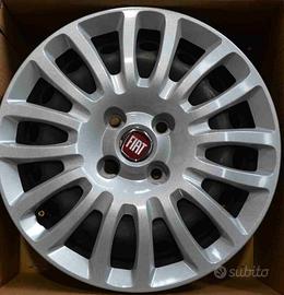 4 cerchi ferro fiat g.punto karl corsa r15 ft744