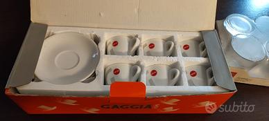 Set tazzine Gaggia e bicchieri Nuovi sigillati