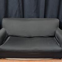 Divano con copridivano nero: 180cm x 90cm