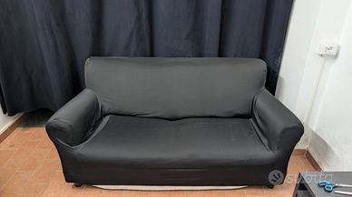 Divano con copridivano nero: 180cm x 90cm