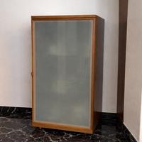 Mobile vetrinetta moderno in legno+vetro satinato