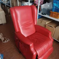POLTRONA ELETTRICA ROSSA RELAX