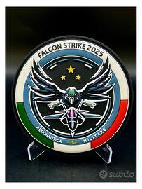Patch Falcon Strike 2025 Aeronautica Mil in PVC