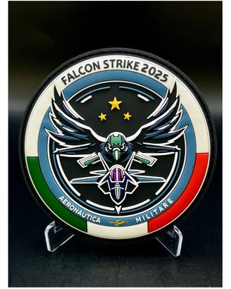 Patch Falcon Strike 2025 Aeronautica Mil in PVC
