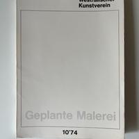 Geplante Malerei [Planned Painting], catalogo 1974