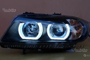 Fari Angel Eyes 3D Led BMW serie 3 E90 91 Xenon