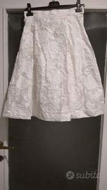 Gonna bianca estiva nuova stile vintage anni '50