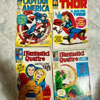 Fumetto fantastici 4, thor, capitan america