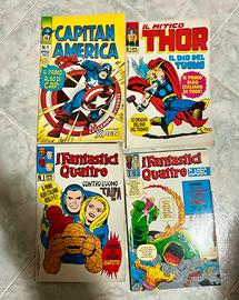 Fumetto fantastici 4, thor, capitan america