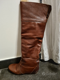 Stivali alti in vera pelle N°38