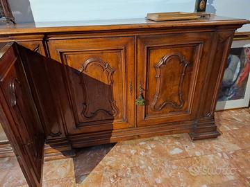 Credenza legno noce massello