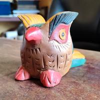 Antico GUFO LEGNO VINTAGE Arredamento RETRÒ 