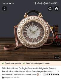 Borsa orologio retrò