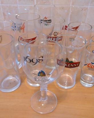 Bicchieri da birra di varie marche