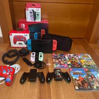Nintendo Switch con giochi e accessori