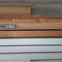 4 mensole di legno laccate bianche 