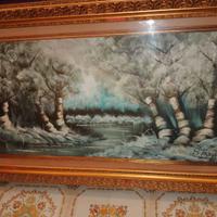 Grande dipinto con cornice imponente