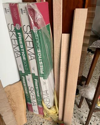 Pavimento laminato Prestige Gold, living, skema