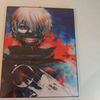 Quadretto legno Ken Kaneki Tokyo ghoul