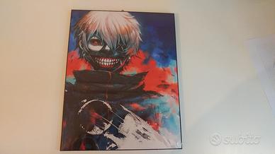 Quadretto legno Ken Kaneki Tokyo ghoul