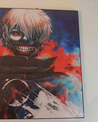 Quadretto legno Ken Kaneki Tokyo ghoul