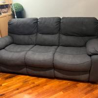 DIVANO 3 POSTI- 2 RECLINER ELETTRICI