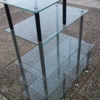 Vetrinetta multipiano in cristallo temperato