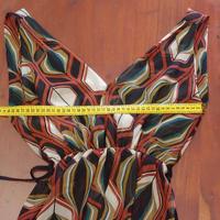 Vestito Top Blusa fantasia geometrica