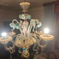 Lampadario in vetro di murano