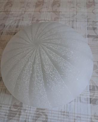 Plafoniera vetro e metallo