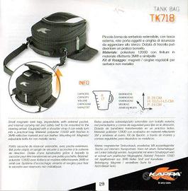 RACER BAG KAPPA-TK718- Borsa da serbatoio oer moto