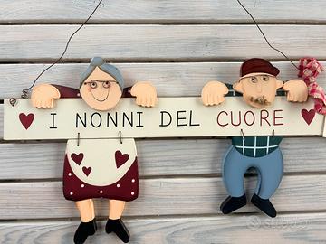 Targa Legno I Nonni del Cuore Angelica