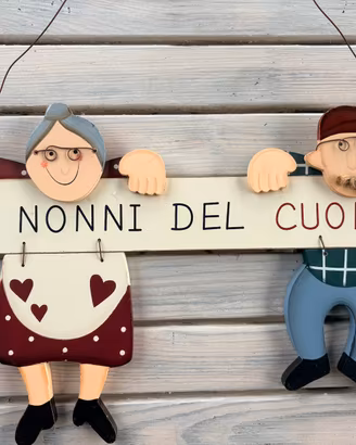 Targa Legno I Nonni del Cuore Angelica