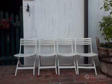 Sedie da giardino vacanza feste ospiti richiudibil